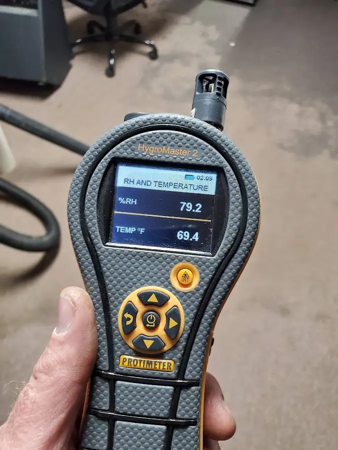 Moisture meter humidity assessment for Fire & Smoke Damage Restoration in Green